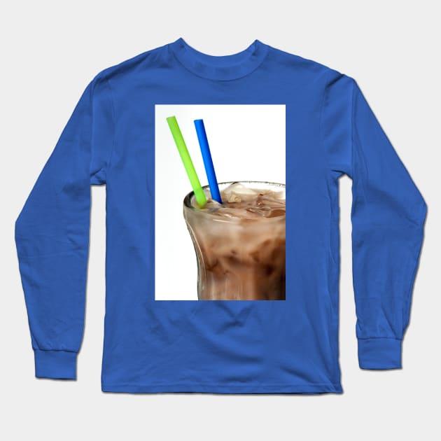 Iced Coffee Long Sleeve T-Shirt by amyvanmeter